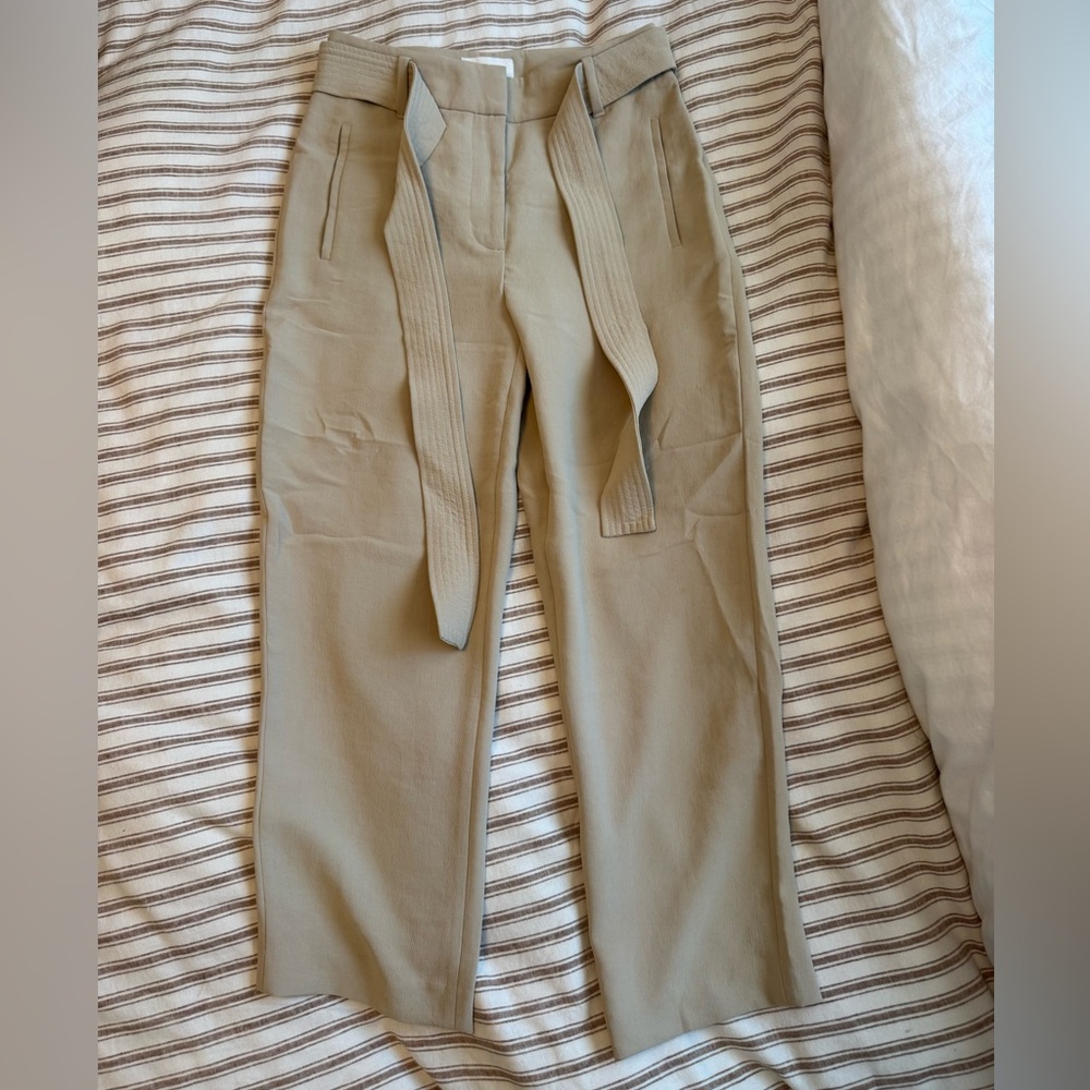 Wilfred High-Rise Pants with Self-Tie Belt